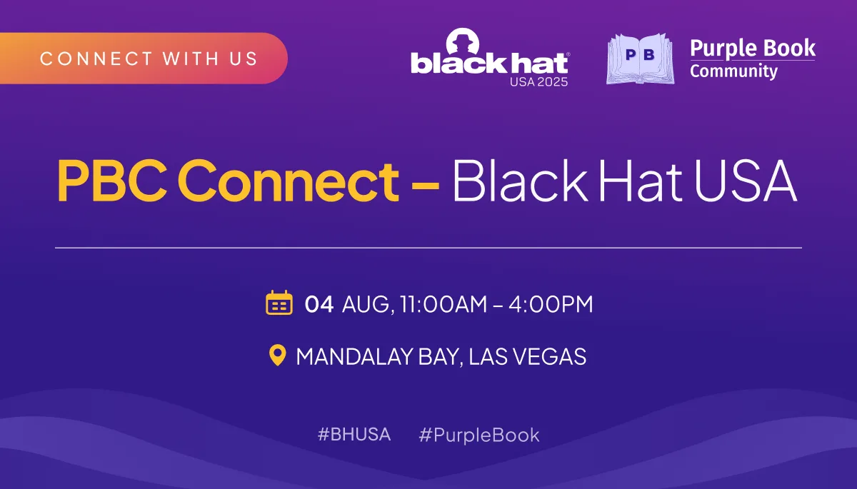 Connect with The Purple Book Community at Black Hat USA 2026