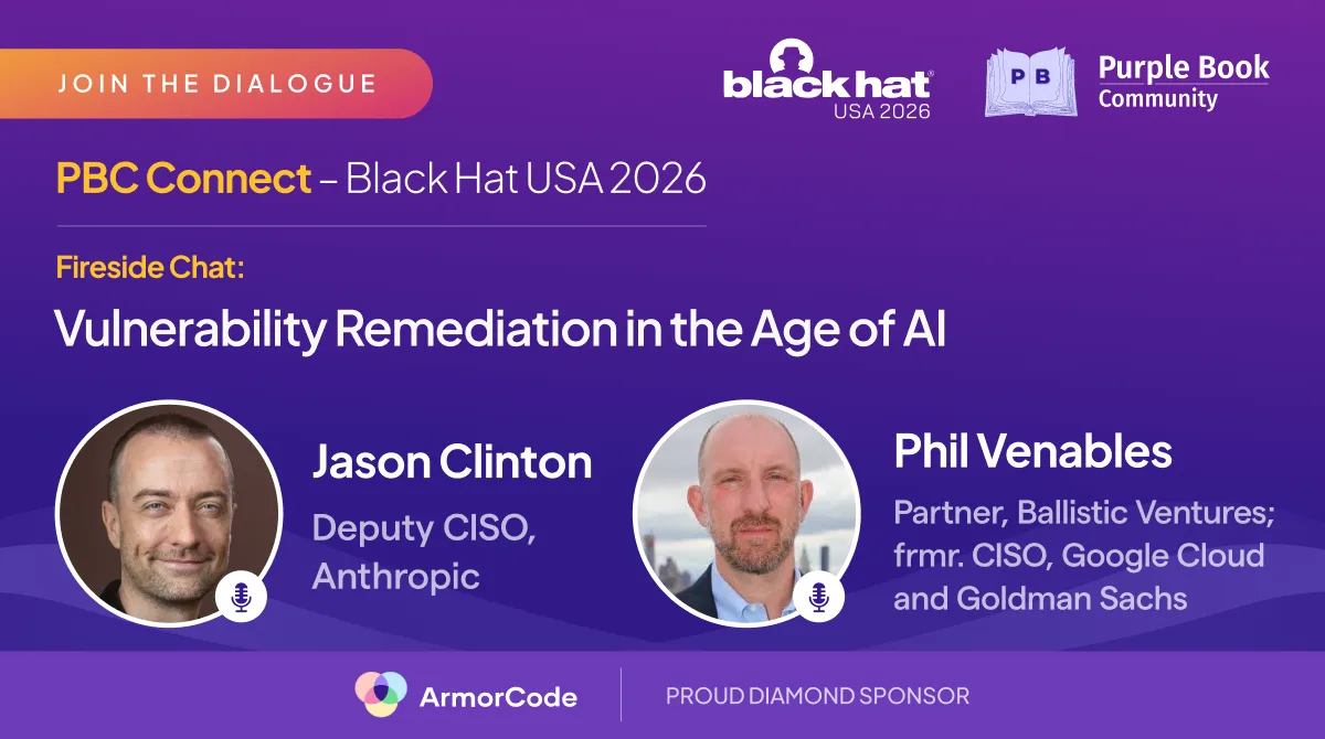 Join ArmorCode and The Purple Book Community at PBC Connect - Black Hat USA 2026