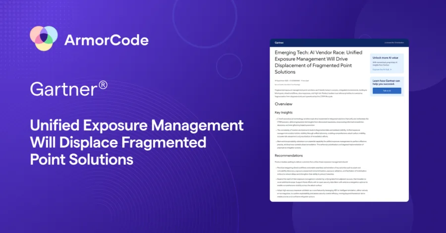 Gartner Research - Emerging Tech: AI Vendor Race: Unified Exposure Management Will Drive Displacement of Fragmented Point Solutions