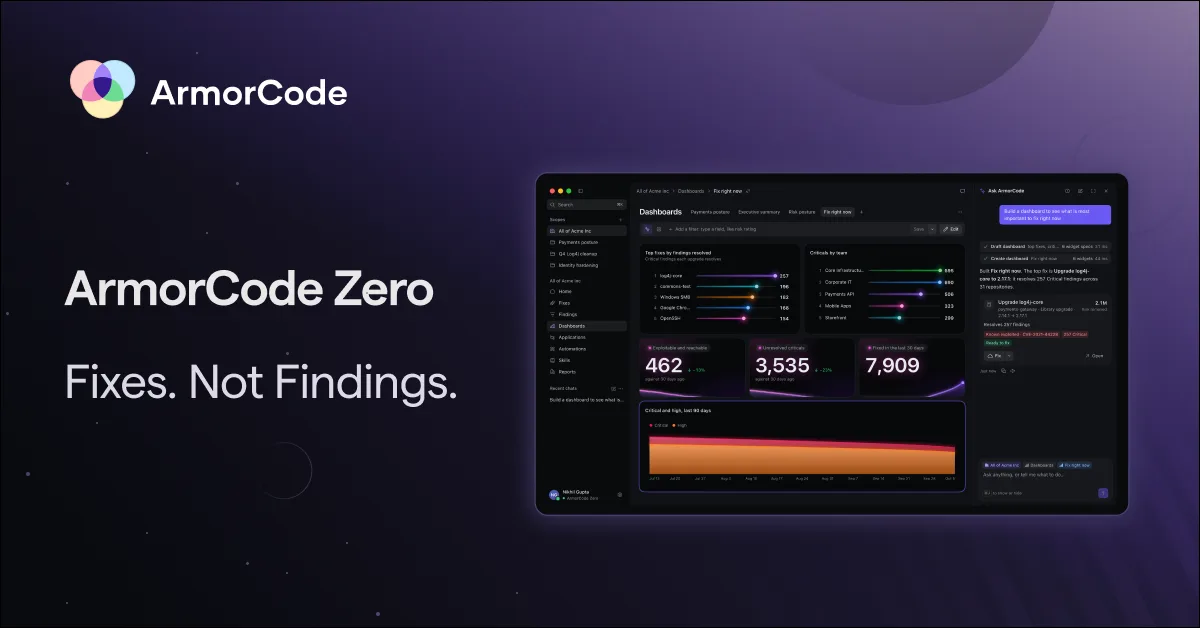 ArmorCode Zero: Fixes. Not Findings.
